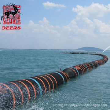 Manguera flotante costa afuera Proveedor de mangueras de dragado de caucho para proyectos de dragado